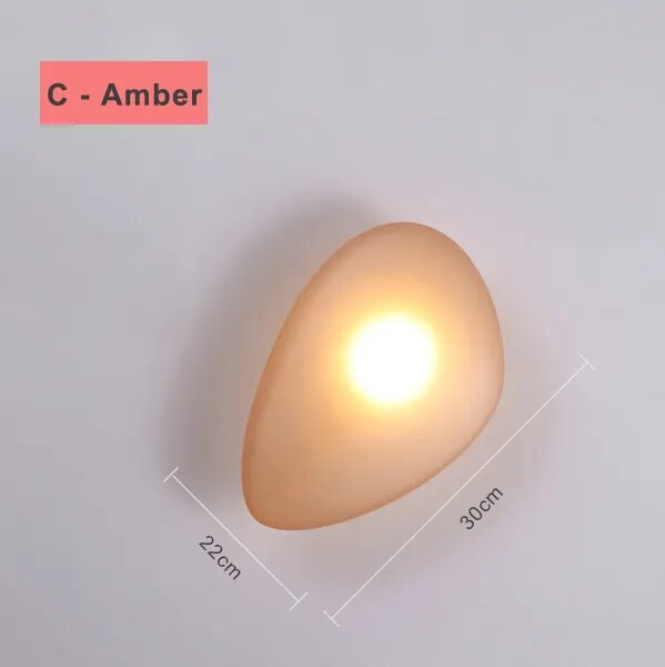 applique led nordique design moderne galet chambre escalier lumière