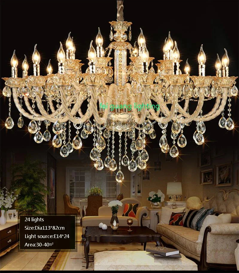 lustres en cristal pour décoration intérieure moderne et élégante