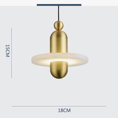 suspension moderne en marbre pour éclairage intérieur décoratif