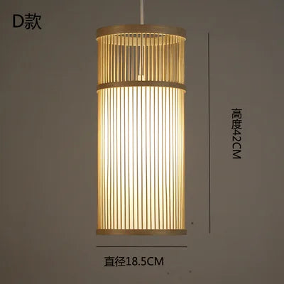 lustre en bambou style zen pour ambiance relaxante