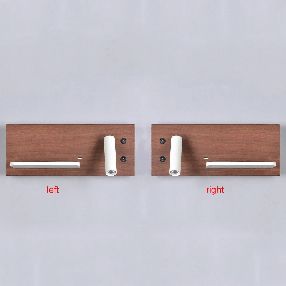 Tokili Applique murale LED avec chargeur USB et sans fil
