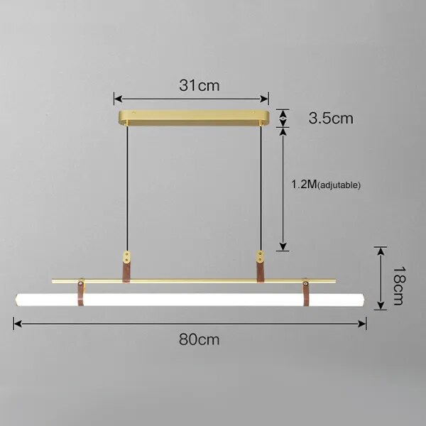 Suspension minimaliste pour salle à manger