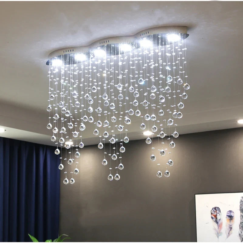 suspension en cristal pour décoration intérieure moderne élégante et lumineuse