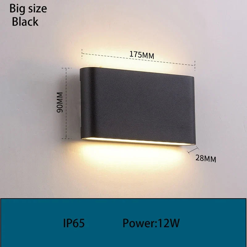 applique murale 	ip65 étanche pour jardin extérieur