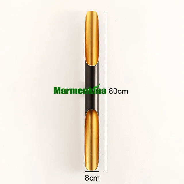 Nouvelle réplique ravissante applique murale Coltrane LED aile de tuyau en aluminium 2 lumières noir doré E27 applique murale