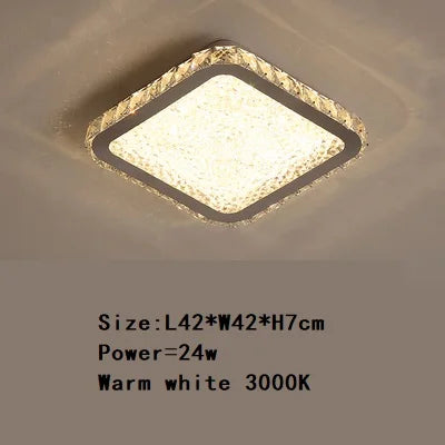 suspension moderne en acier inoxydable avec led et télécommande