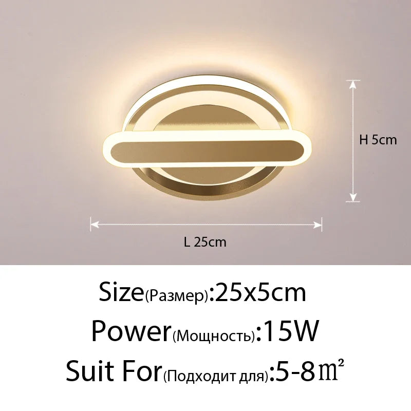 plafonnier led moderne pour éclairage intérieur style nordique
