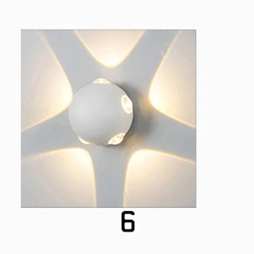 Applique murale extérieure LED moderne noir jardin porche forme IP65 110 V 220 V extérieur numéro de maison lumière étanche éclairage mural