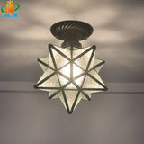 plafonnier pentagramme moderne éclairage étoile pour couloir ou entrée