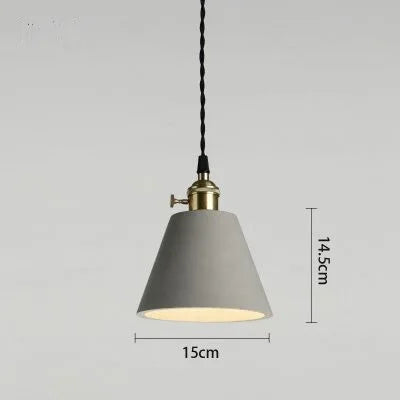 suspension industrielle en ciment pour table et bar