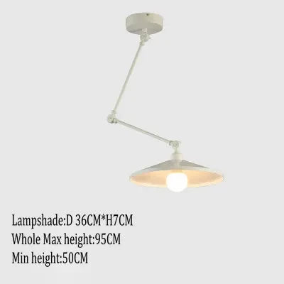 suspension nordique pliable en aluminium avec bras long led
