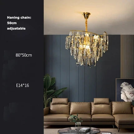 lustre art déco design en cristal et métal élégant