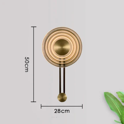 applique murale cloche en métal et verre style européen décoratif