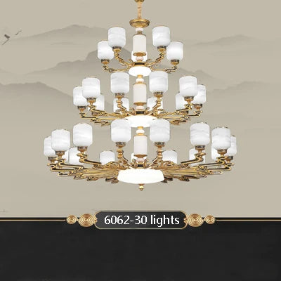 lustre chinois grande taille pour décoration d'intérieur élégant