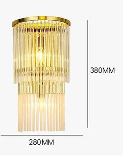 applique murale moderne led en cristal design élégant pour intérieur
