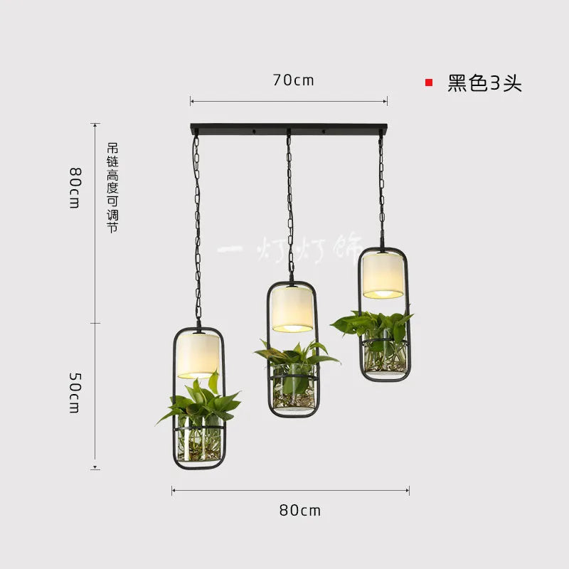 suspension industrielle simple art fer moderne chinoise