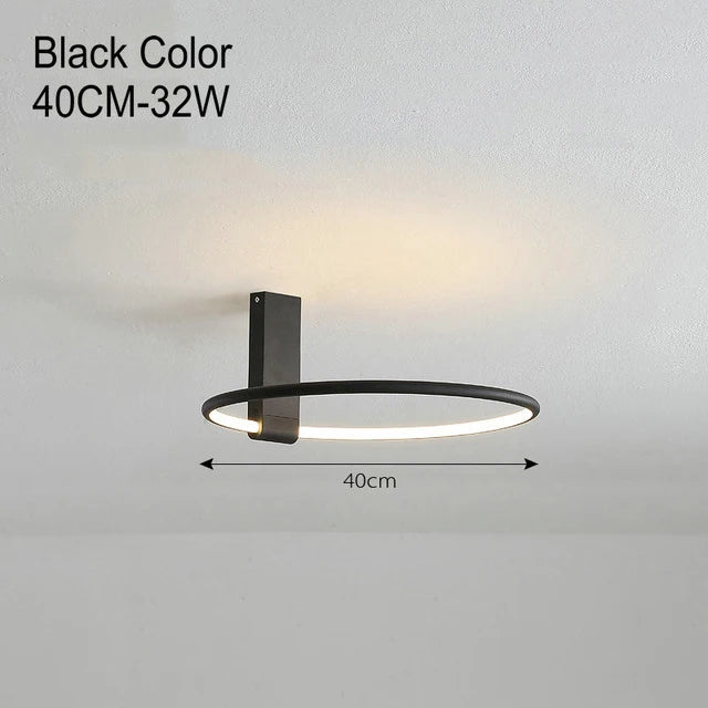 plafonnier rond led design scandinave en métal et aluminium décoratif