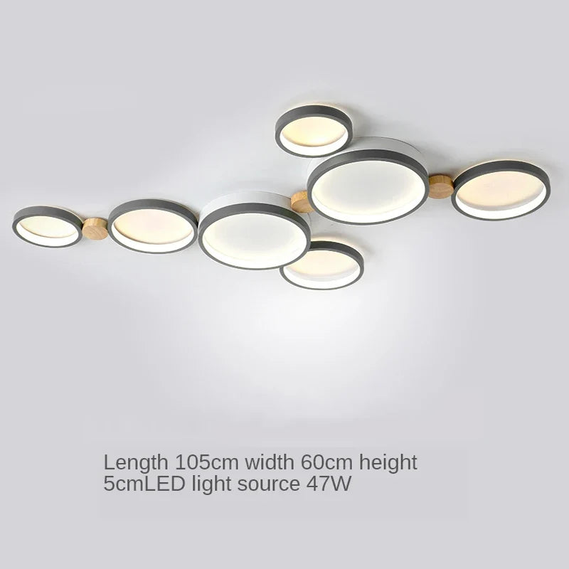 lustre nordique led pour salon café balcon vestiaire