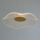 lampe led simple moderne lustre nordique feuille de lotus gradation