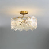 plafonnier en cristal moderne pour éclairage intérieur élégant