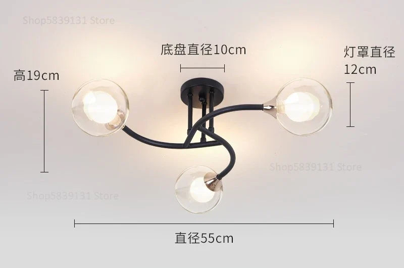 plafonniers modernes simples décoration nordique luminaire créatif