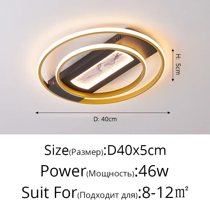 plafonniers led modernes créatifs pour éclairage intérieur