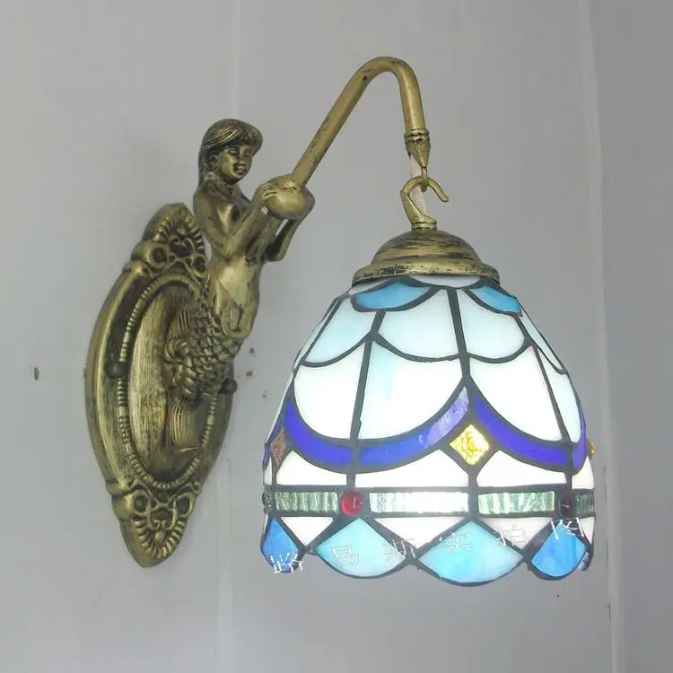 applique murale style tiffany éclairage mode sirène design élégant