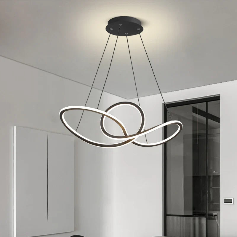 lustre led en aluminium style nordique post-moderne créatif