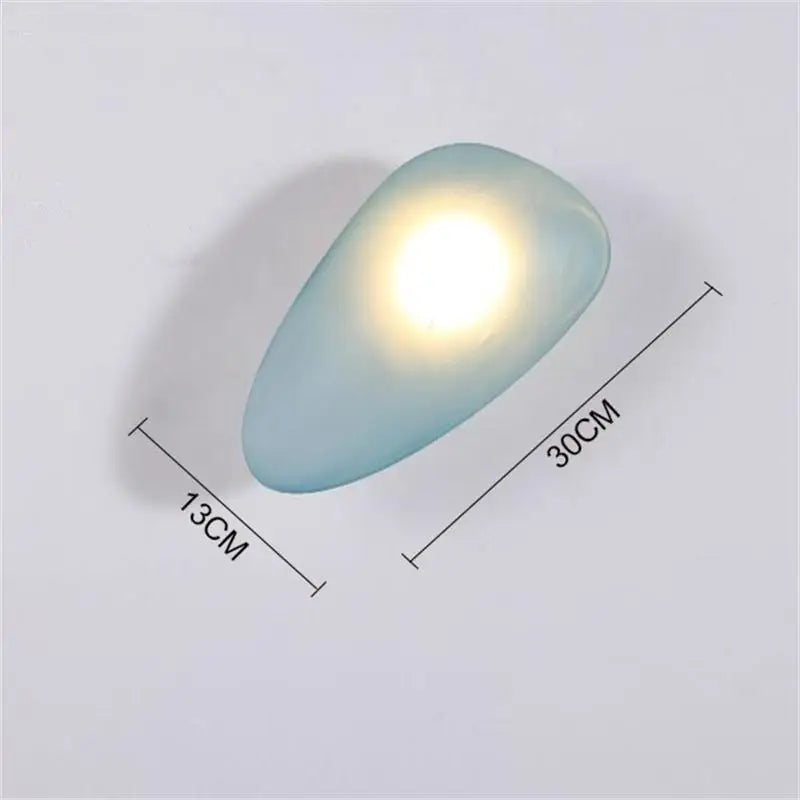 applique murale led galets verre moderne déco intérieur hotel couloir plafonnier éclairage