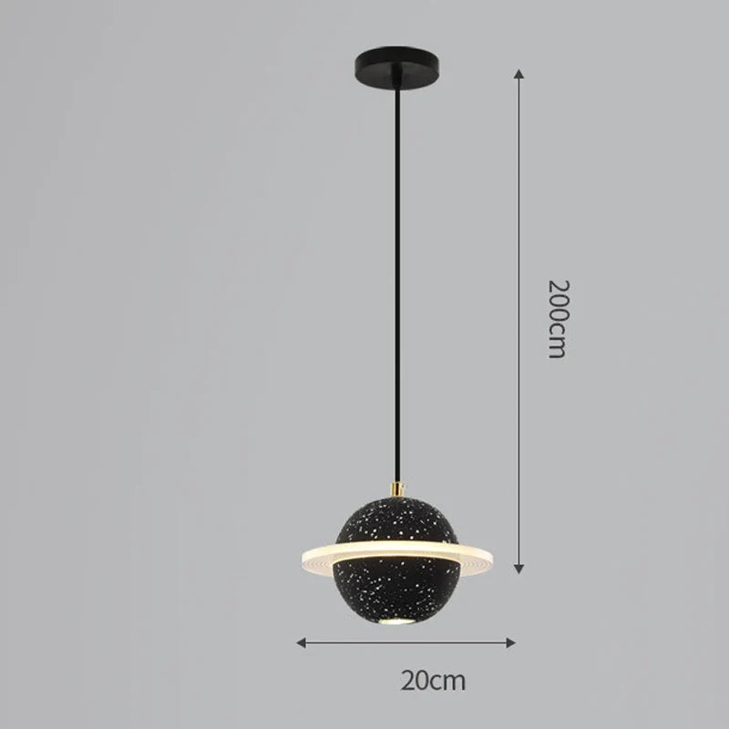 suspension en résine planet pour décoration intérieure moderne