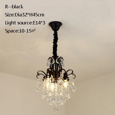 plafonnier led en cristal doré pour décoration moderne