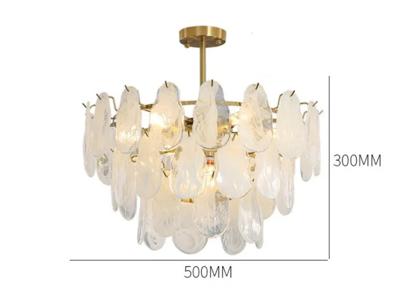 lustre en verre de luxe pour éclairage créatif et décoratif