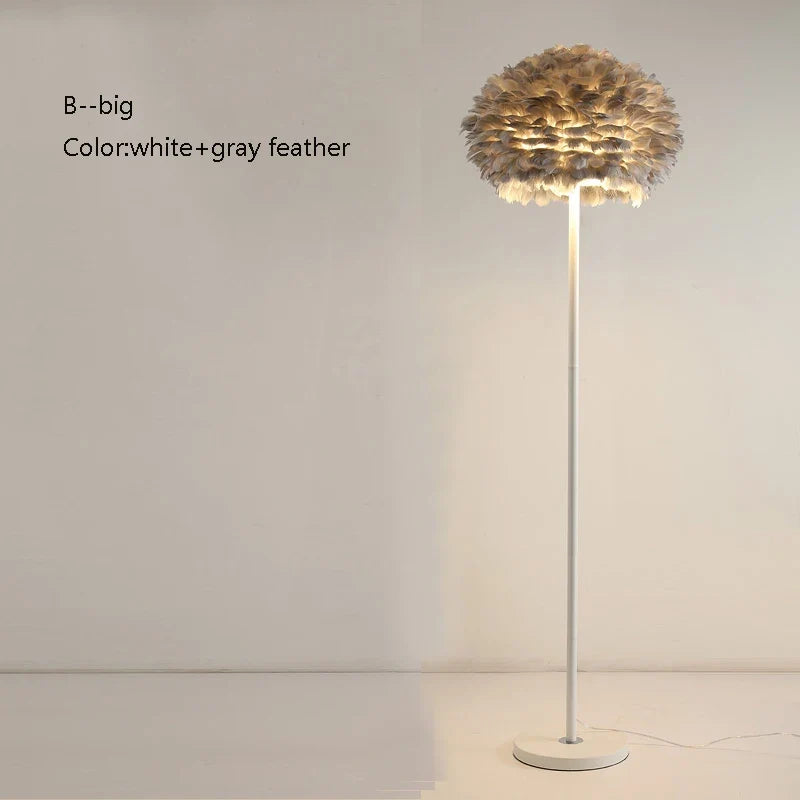 lampadaire créatif plumes pour mariage et célébration