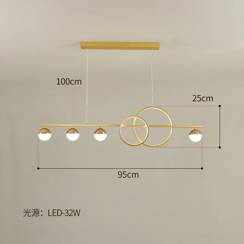 lustre de luxe nordique lumière led moderne créatif