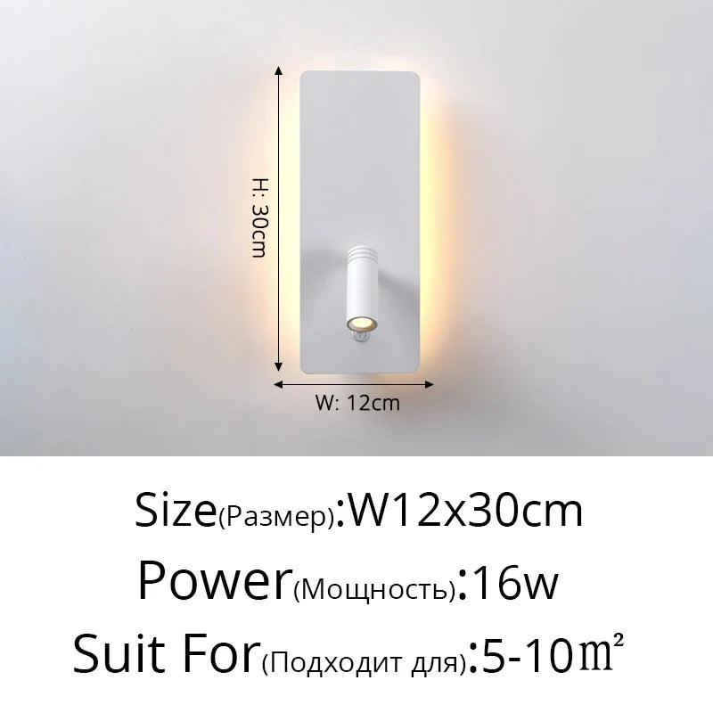 lustre led minimaliste avec interrupteur de projecteur déco