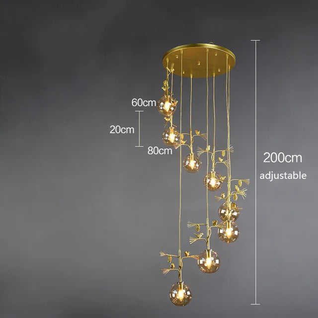 suspension en verre design moderne pour intérieur élégant