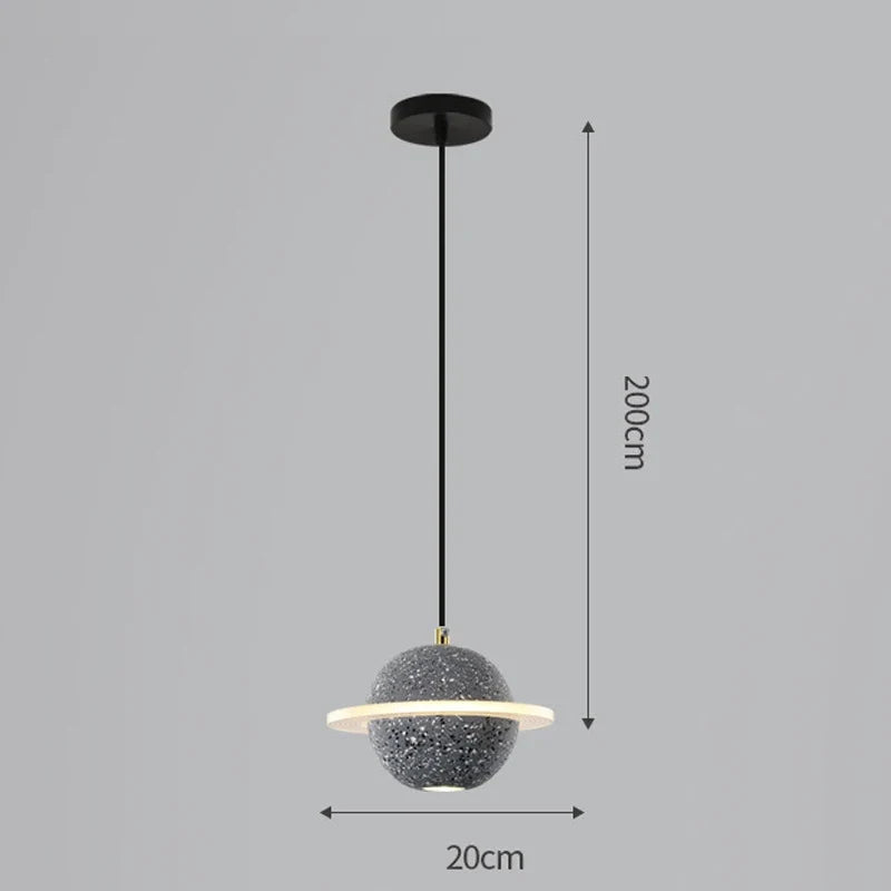 suspension en résine planet pour décoration intérieure moderne
