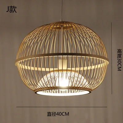 lustre en bambou style zen pour ambiance relaxante