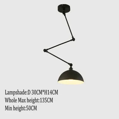 suspension nordique pliable en aluminium avec bras long led
