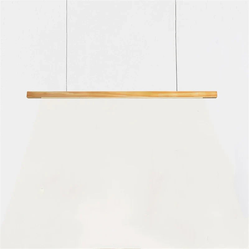 Suspension led en bois de style nordique idéale pour restaurant ou bureau