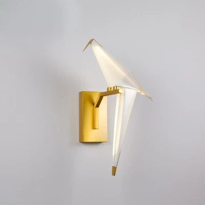 lampe postmoderne en fer acrylique pour amoureux des oiseaux