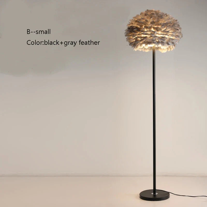 lampadaire créatif plumes pour mariage et célébration