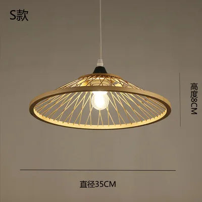 lustre en bambou style zen pour ambiance relaxante