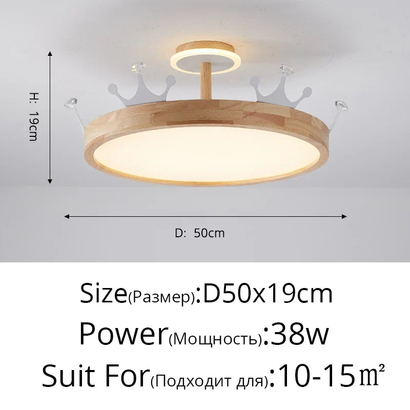lustre nordique créatif couronne oiseau pour chambre enfants