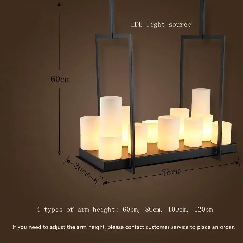 Nordique luxe salle à manger lustre intérieur salon table à manger lampes en verre simple cuisine île LED lustre éclairage