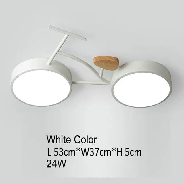 plafonnier led moderne au design nordique monté en surface