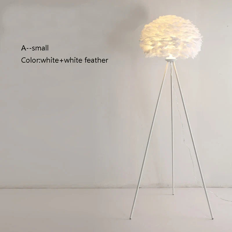 lampadaire créatif plumes pour mariage et célébration
