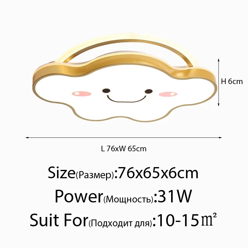 plafonnier led nordique design moderne pour chambre enfants et étudiants