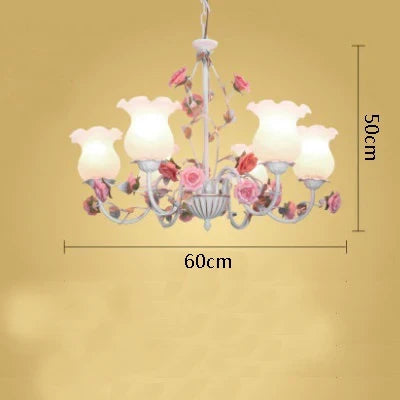 lustre romantique nordique fleurs et herbes méditerranée princesse