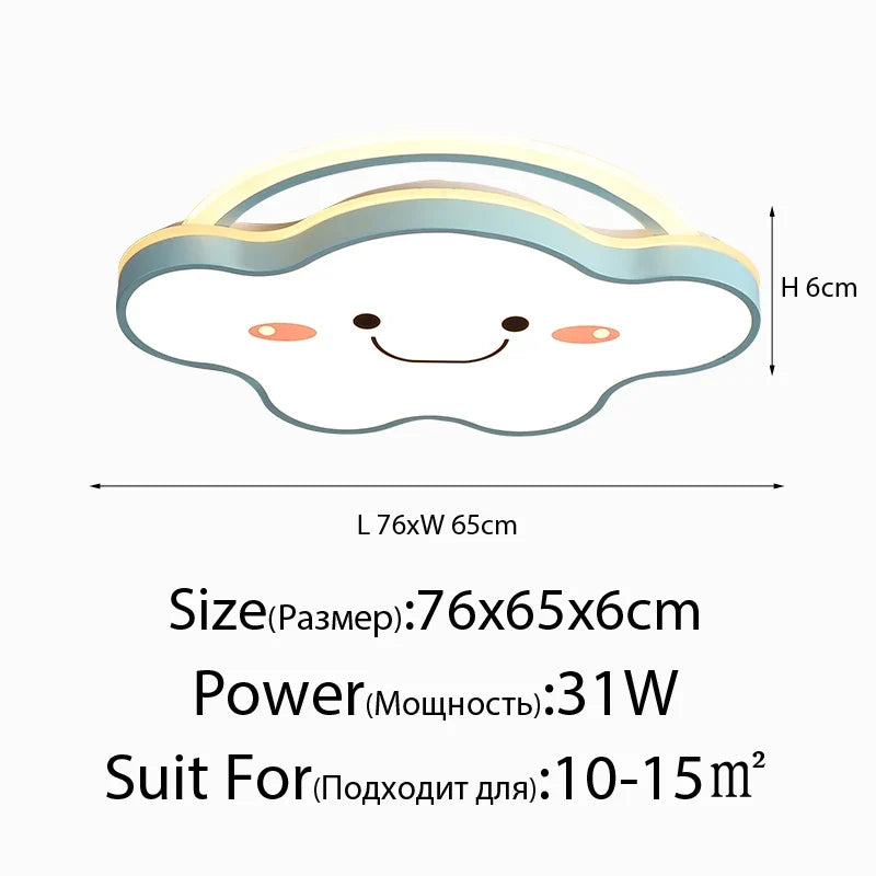 plafonnier led nordique design moderne pour chambre enfants et étudiants